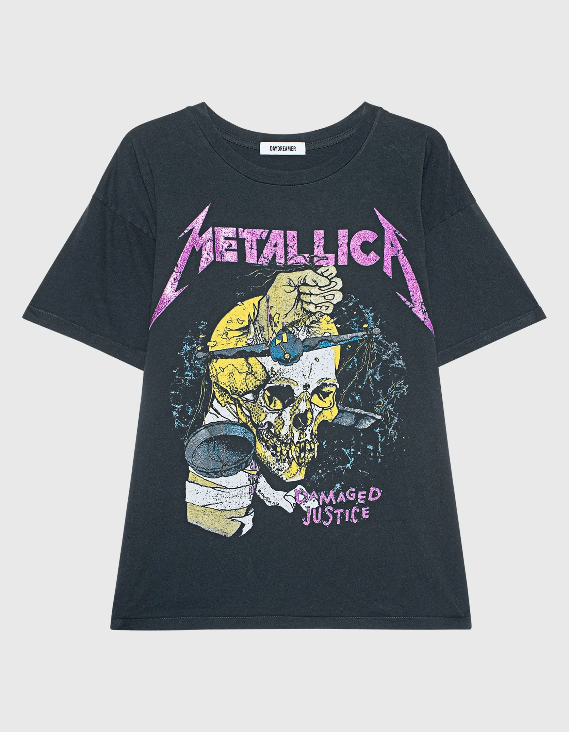 Bedrucktes Oversize-T-Shirt mit Glitter-Finish