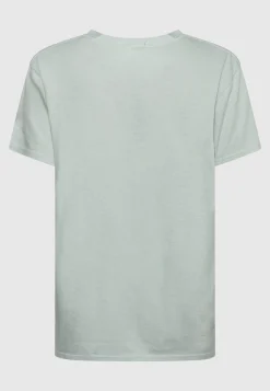 Bedrucktes Oversize-T-Shirt mit Kaschmir-Anteil