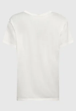 Bedrucktes Oversize-T-Shirt mit Kaschmir-Anteil
