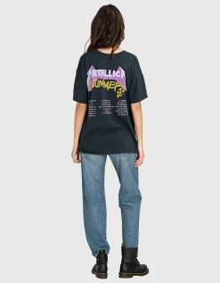 Bedrucktes Oversize-T-Shirt mit Glitter-Finish