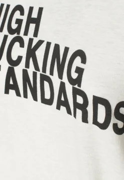 Bedrucktes Oversize-T-Shirt mit Kaschmir-Anteil