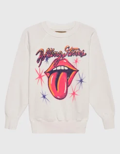 Bedrucktes Sweatshirt im Destroyed-Look