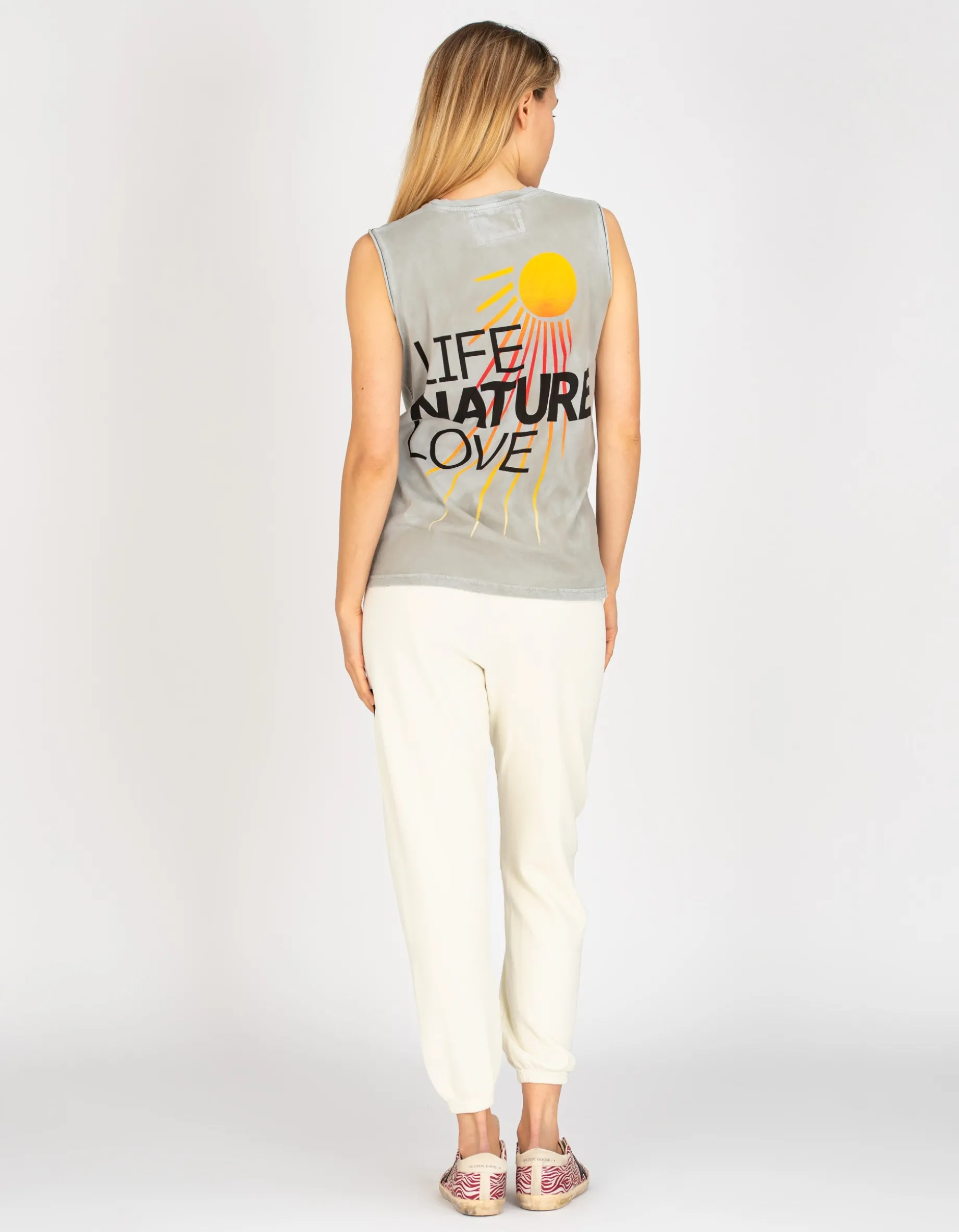 Bedrucktes Top im Destroyed-Look