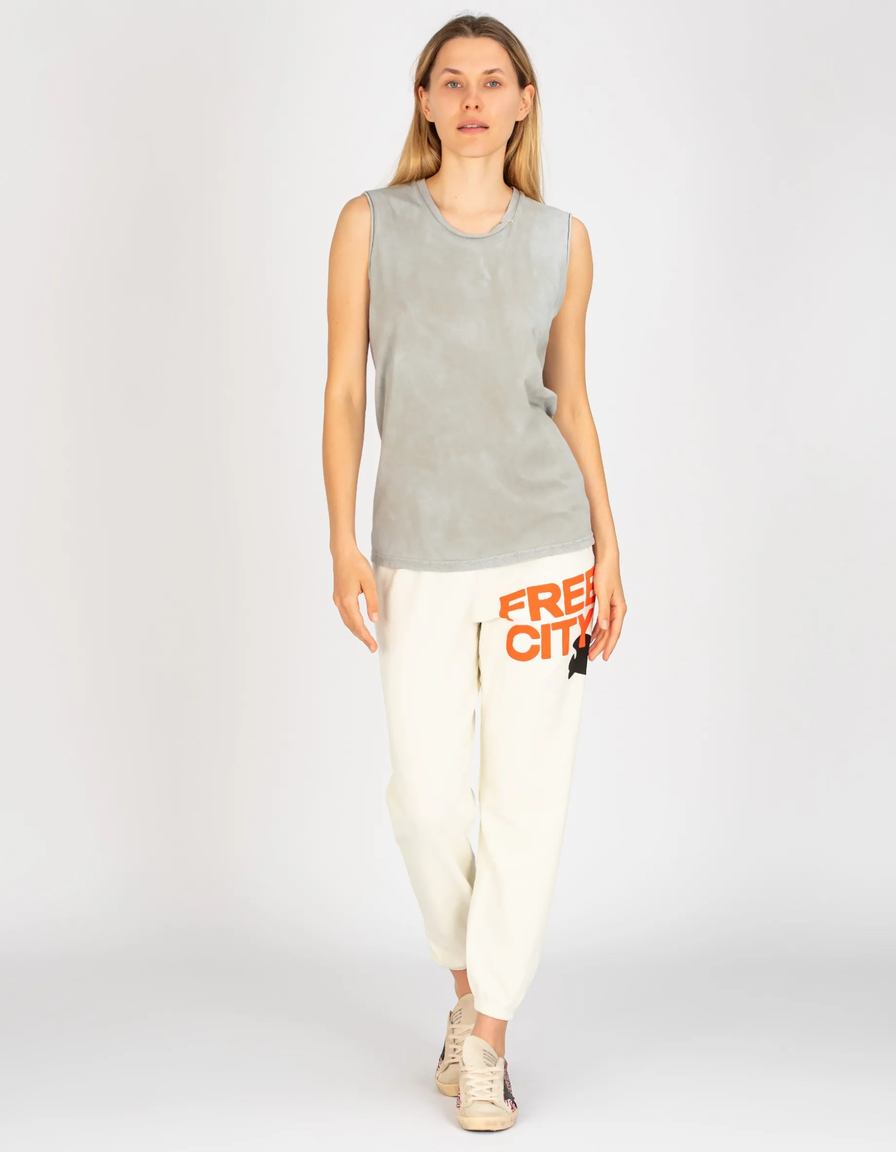 Bedrucktes Top im Destroyed-Look