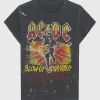 Bedrucktes T-Shirt im Destroyed-Look