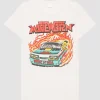 Bedrucktes T-Shirt im Destroyed-Look