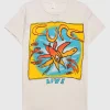 Bedrucktes T-Shirt im Destroyed-Look