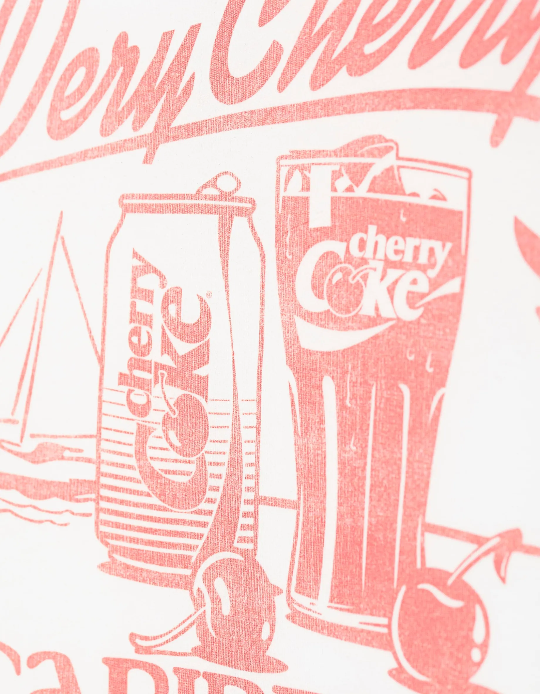 Bedrucktes T-Shirt im Vintage-Look
