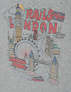 Bedrucktes T-Shirt mit Rundhalsausschnitt