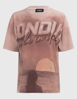 Bedrucktes Washed-Out T-Shirt