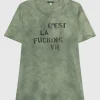 Bedrucktes Washed-Out T-Shirt