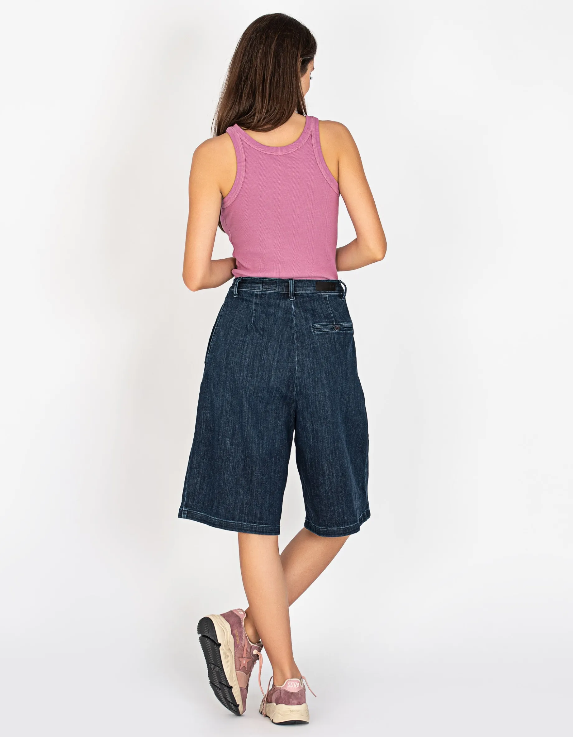 Bermuda Bundfalten Jeans Shorts