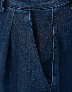 Bermuda Bundfalten Jeans Shorts