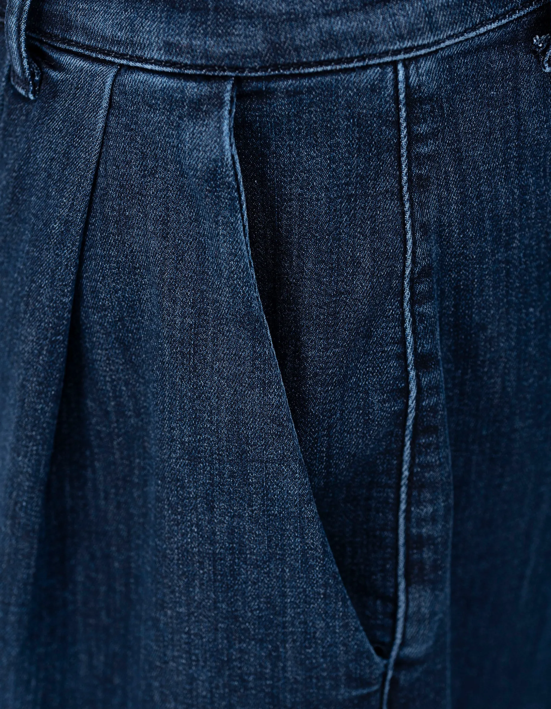 Bermuda Bundfalten Jeans Shorts