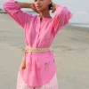 Bestickte Leinen-Bluse Sassafras