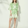 Besticktes Leinen Kleid