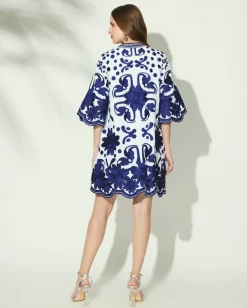 Besticktes Leinen Kleid