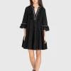 Besticktes Mini-Kleid Efisto