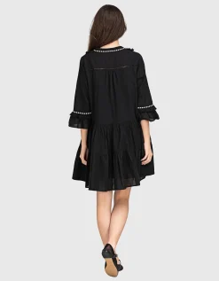 Besticktes Mini-Kleid Efisto