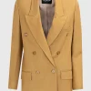 Blazer mit Leinenanteil