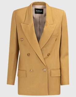 Blazer mit Leinenanteil