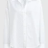 Bluse mit Lochstickerei