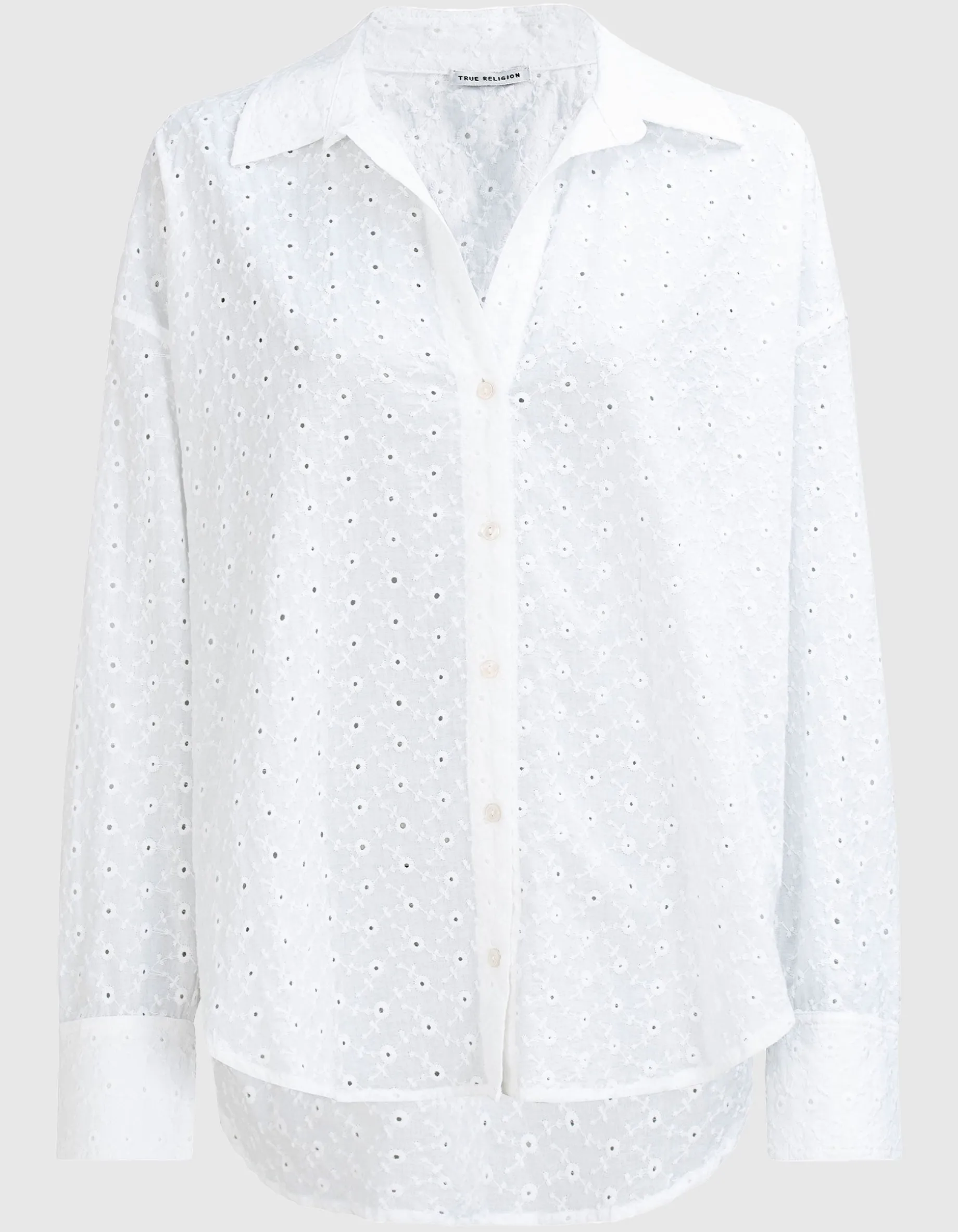 Bluse mit Lochstickerei