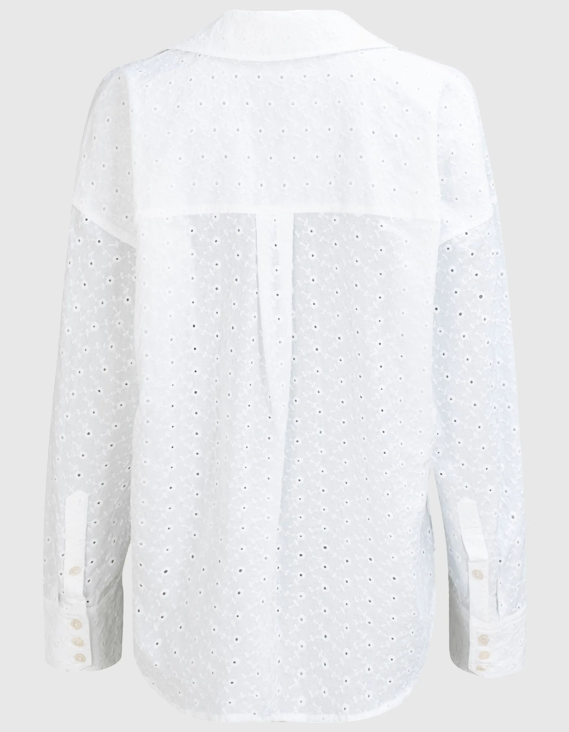 Bluse mit Lochstickerei