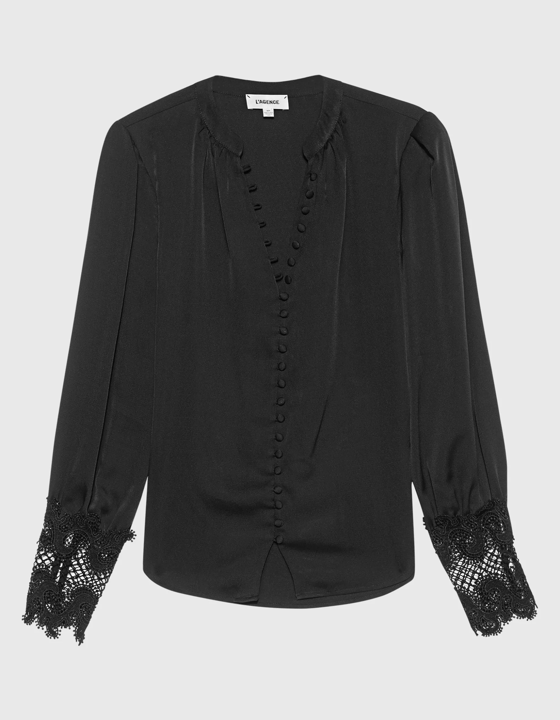 Bluse mit Spitzen-Details