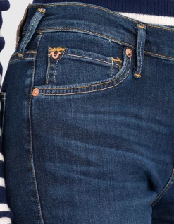 Bootcut Jeans Becca mit offenem Saum