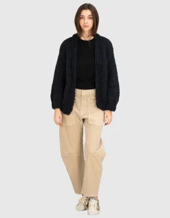 Bouclé-Kaschmir-Cardigan