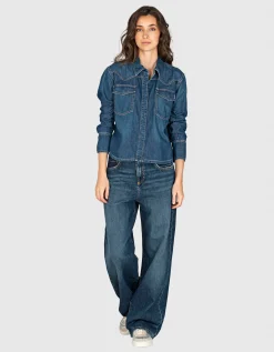 Boxy-Cut Jeanshemd Norah