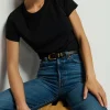 Boxy-Cut T-Shirt Goldie mit Rundhalsausschnitt