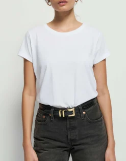 Boxy-Cut T-Shirt Goldie mit Rundhalsausschnitt