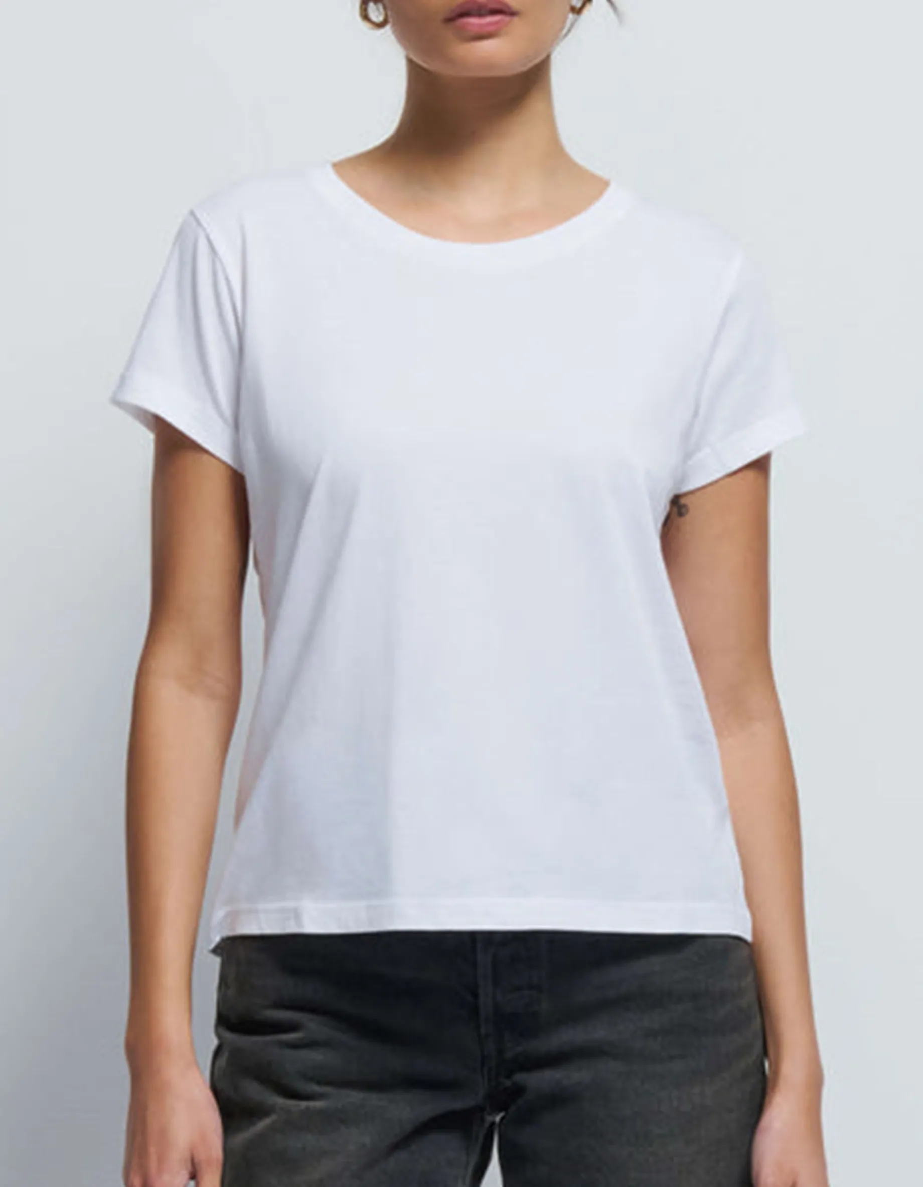 Boxy-Cut T-Shirt Goldie mit Rundhalsausschnitt