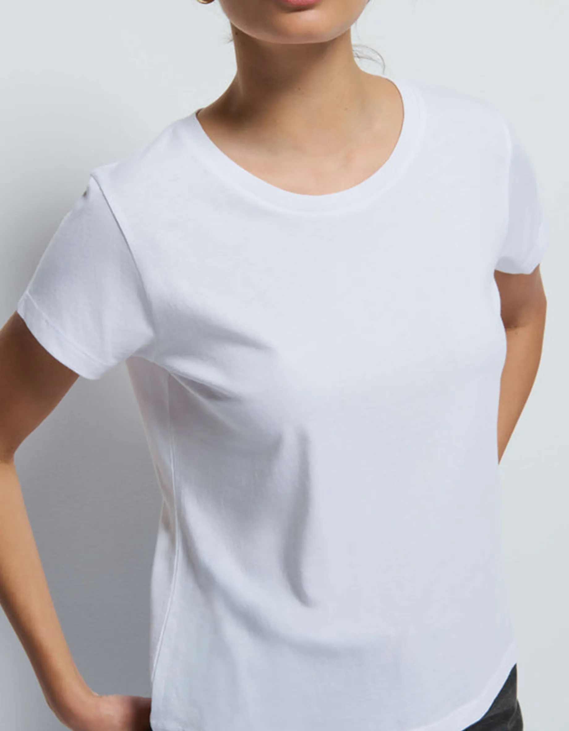 Boxy-Cut T-Shirt Goldie mit Rundhalsausschnitt