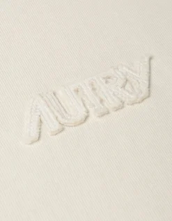 Boxy-Cut T-Shirt mit Label-Stickerei
