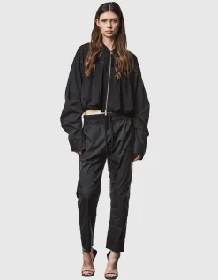 Bundfaltenhose mit elastischem Bund