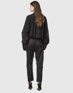 Bundfaltenhose mit elastischem Bund