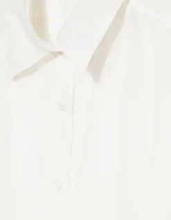 Cropped Bluse mit Seidenanteil
