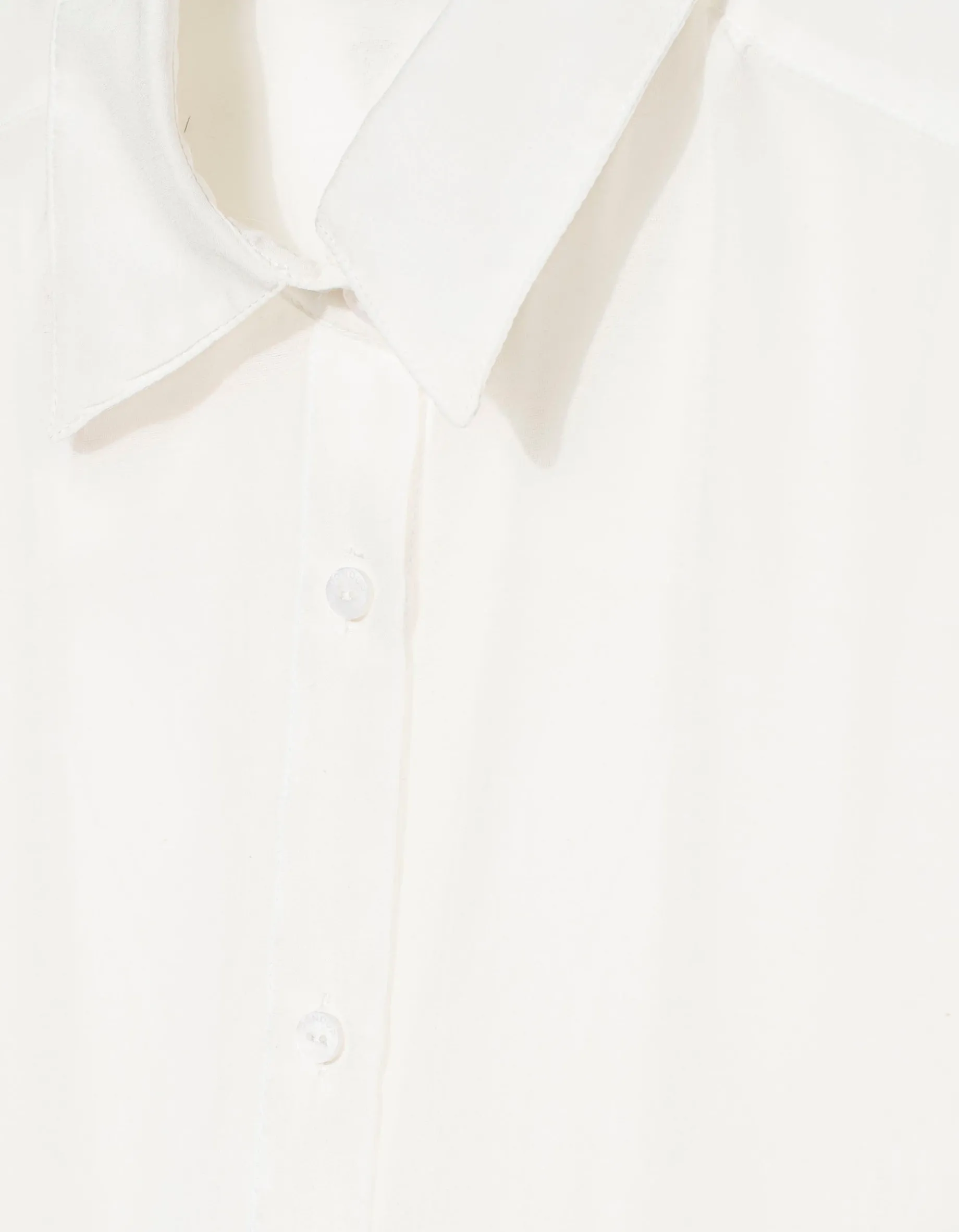 Cropped Bluse mit Seidenanteil