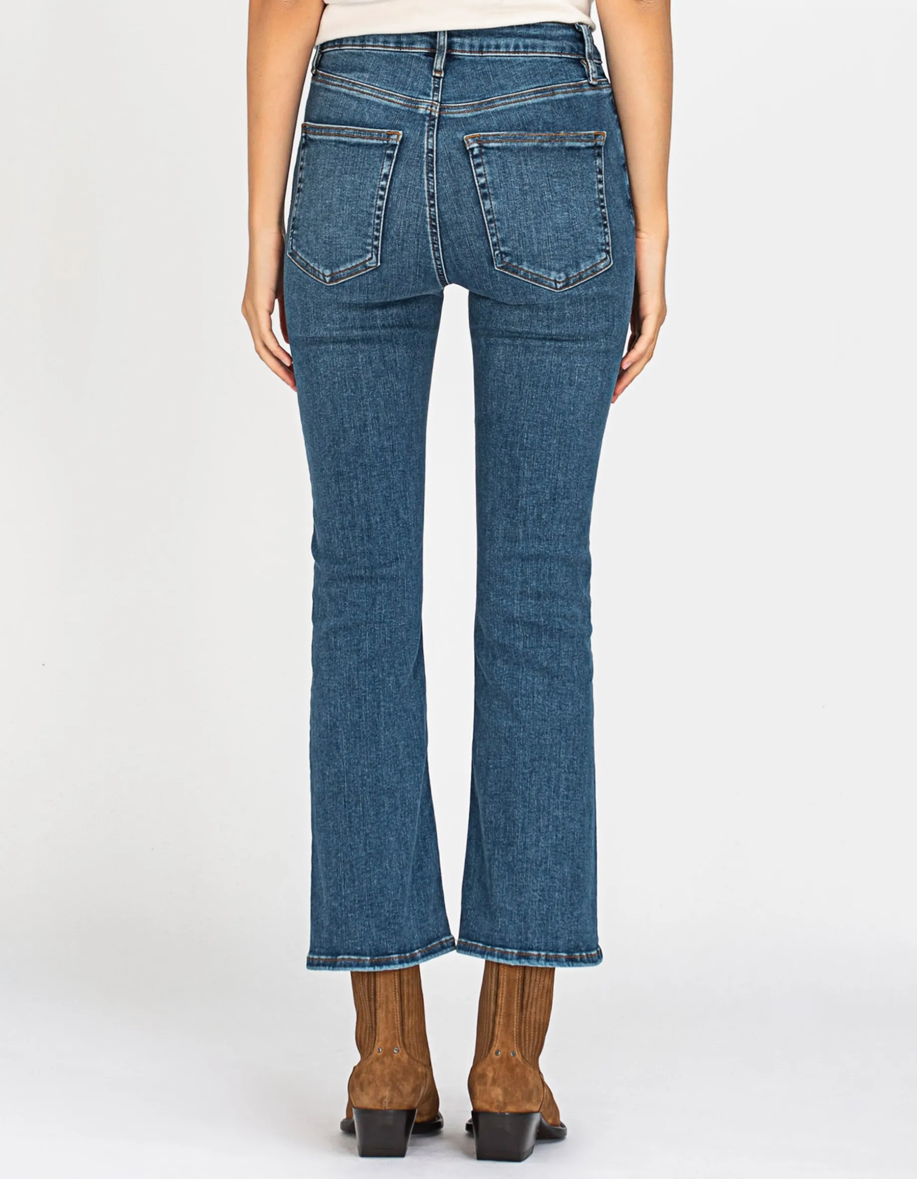 Cropped Bootcut Jeans