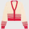 Cropped Cardigan Nico mit Schulterpolstern
