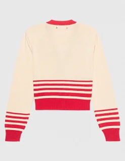 Cropped Cardigan Nico mit Schulterpolstern