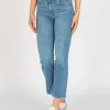 Cropped Flare-Leg Jeans