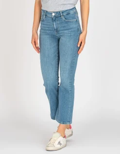 Cropped Flare-Leg Jeans