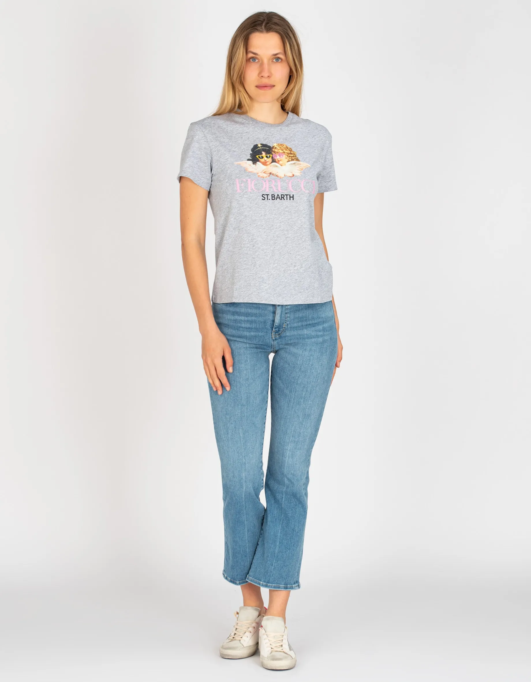 Cropped Flare-Leg Jeans
