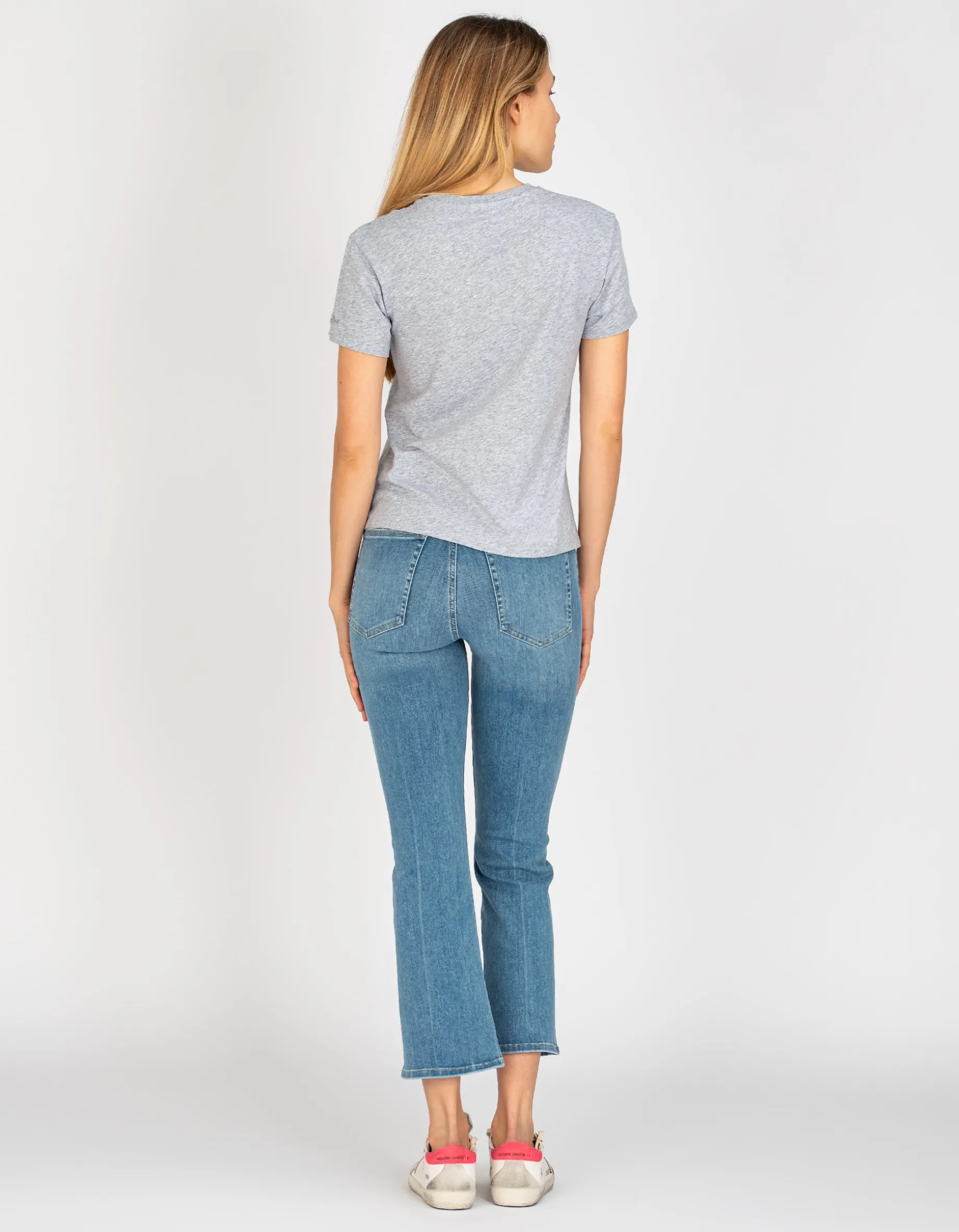 Cropped Flare-Leg Jeans