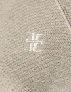 Cropped Hoodie mit Logo-Stickerei
