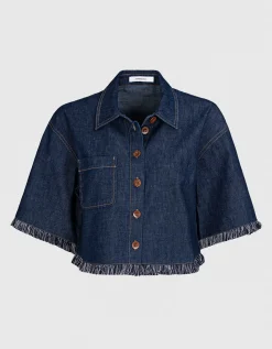 Cropped Jeans-Bluse Rhiannon